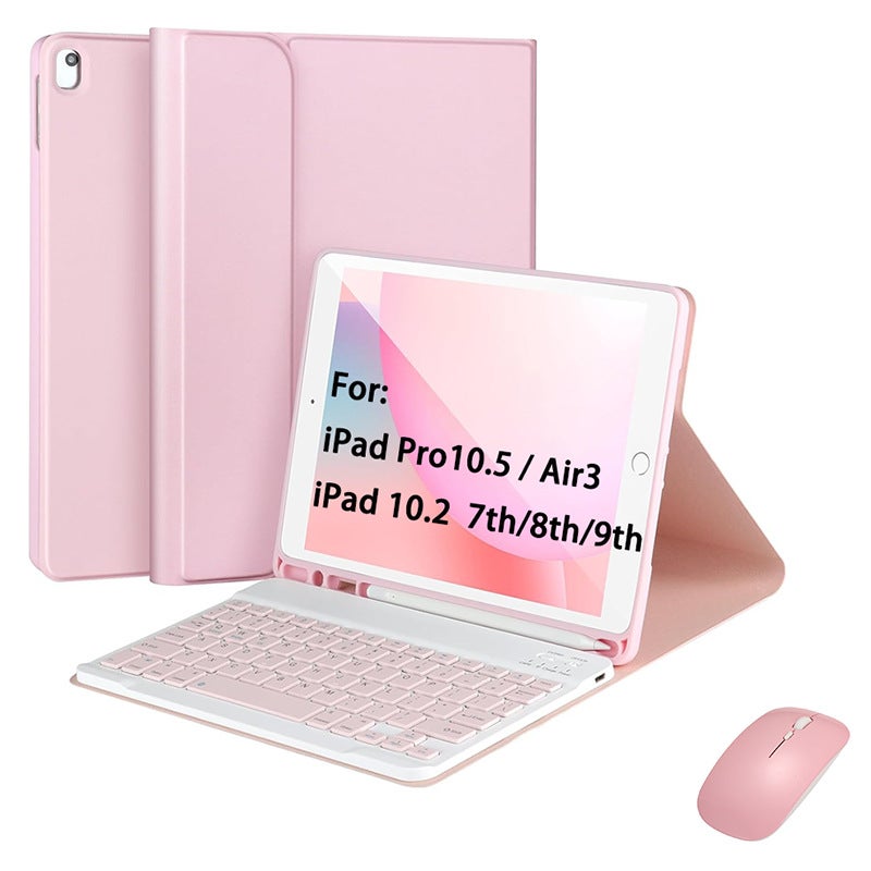 Suitable For Ipad Tablet 10.2Inch Protective Case 10.5 Detachable Wireless Bluetooth Keyboard Air3 Pen Slot Leather Case - Image 5